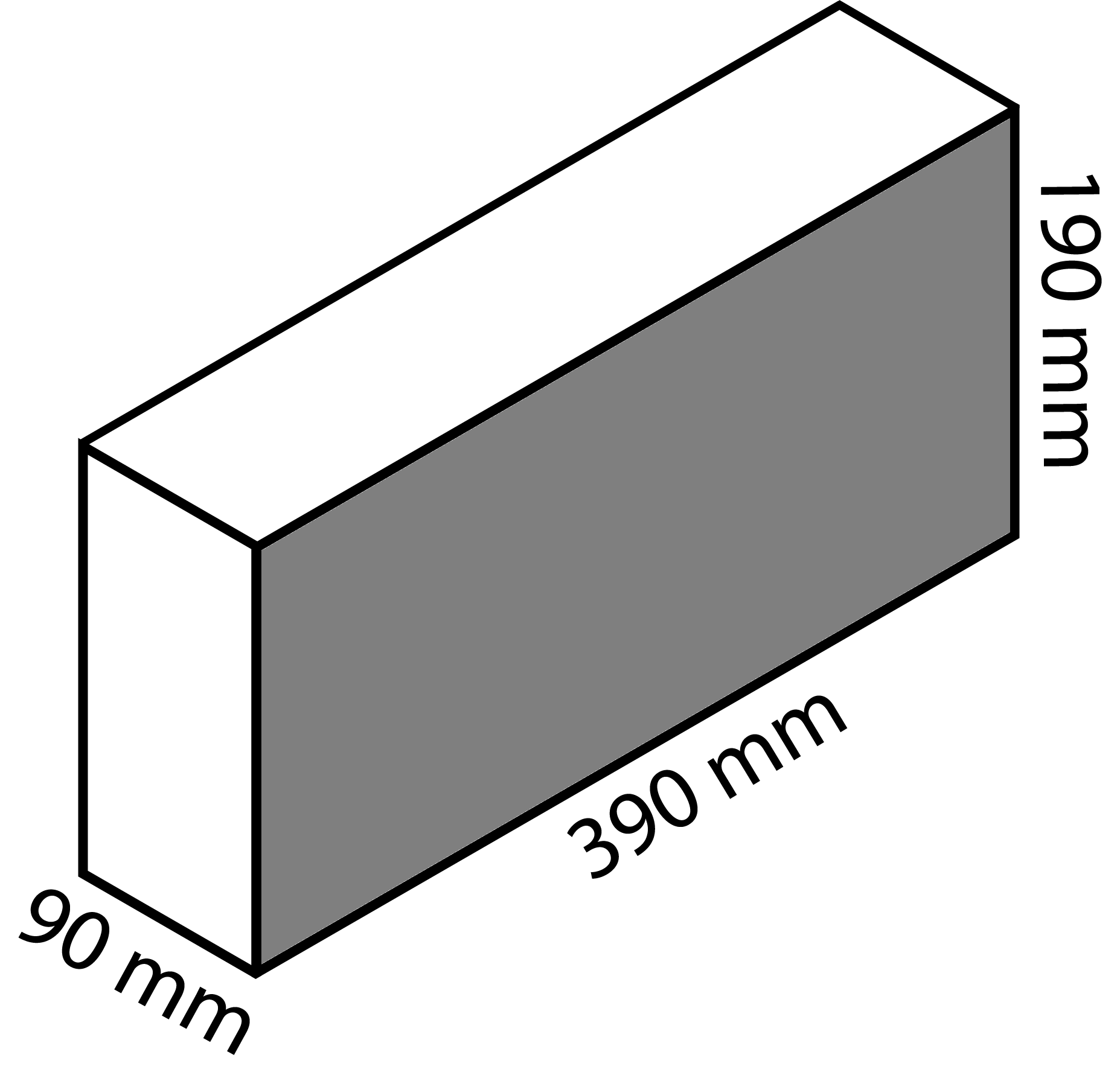 10.121 Full Solid Split Face Masonry Block