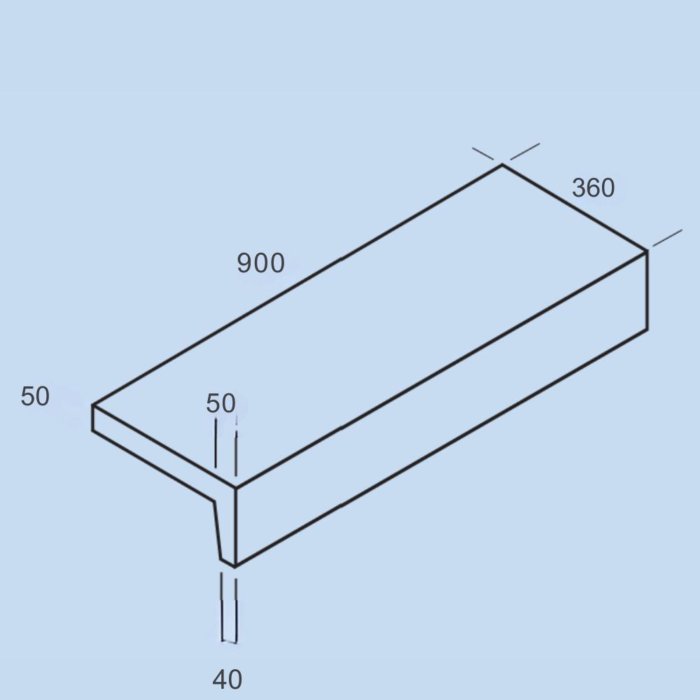 100mm Riser Step Step and Riser Grey